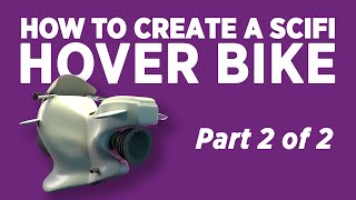 How to create a SciFi Hover Bike  Maya 3D  Part 2 of 2 [upl. by Liryc]