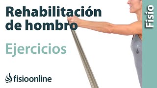 Rehabilitación de hombro ejercicios de estabilización [upl. by Ahsekin]