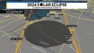 April 2024 Eclipse path of totality [upl. by Grodin676]