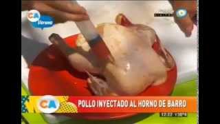 Pollo inyectado al horno de barro [upl. by Ettolrahc]