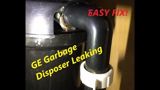 FIXED  GE Garbage Disposer aka disposal or Disposall leaks due to incorrect installation [upl. by Gasper]