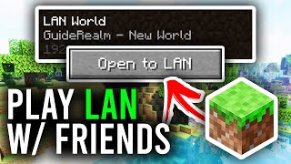 How To Play Minecraft LAN With Friends  Full Guide [upl. by Ule]