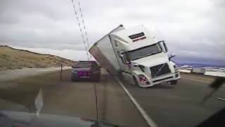 Weather Gone Viral Truck Topple [upl. by Namron698]