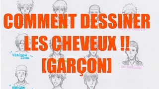 TUTO COMMENT DESSINER LES CHEVEUX  GARÇON [upl. by Sauer]