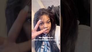 First Wig  Look what I made😅😎 fyp hair Hello Bundles tiktok happy [upl. by Churchill]