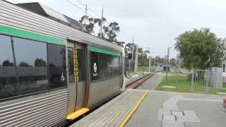 Two trains of Transperth type A Series East Perth station [upl. by Nisa482]