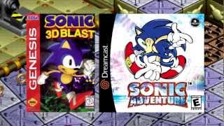 Sonic 3D Blast MegaDrive Panic Puppet Zone and Adventure Twinkle Park Music Fused [upl. by Aglo]