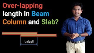 Overlapping Length in Beam Column and Slab [upl. by Haroppiz533]