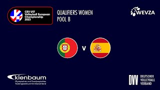 LIVE  Portugal vs Spain  CEV U17 Volleyball European Championship 2023 Women [upl. by Hertz]