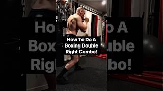 How To Do A Boxing DOUBLE Right Combo 👊🔥👊 shorts boxing fitover50 [upl. by Cohby]