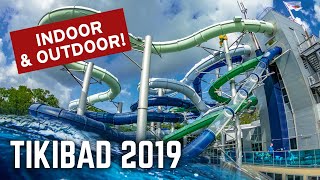 All Water Slides at TIKIBAD DUINRELL Alle Glijbanen 2019 Version [upl. by Branca805]