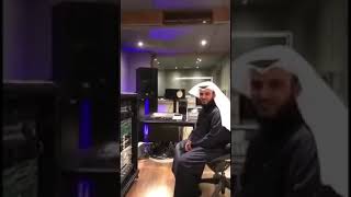 Mishary Rashid alafasy in his studio  اجمل الصوت الشيخ مشاري راشد العفاسي [upl. by Armilla]