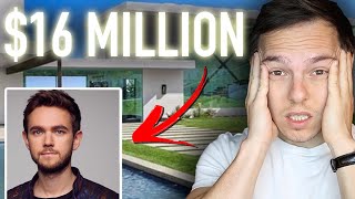 Millionaire Reacts Zedds 16 Million Mansion That Has a Skittles Machine  Architectural Digest [upl. by Rusel]