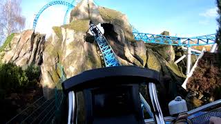 blue fire Megacoaster  EuropaPark  Onride  4K [upl. by Meehan]