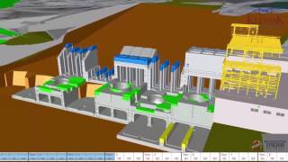 Keeyask Powerhouse SYNCHRO 4D Simulation [upl. by Rima]