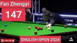 Fan Zhengyi 147 in English Open 2024 [upl. by Waligore203]