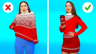 ASTUCES ARTISANALES SUPER COOLS POUR LES VÊTEMENTS DHIVER  8 Idées de Tenues Hivernales [upl. by Ardnnek]