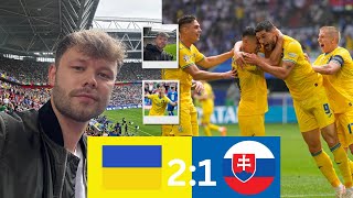 Slowakei  Ukraine 12 EURO 2024 Stadionvlog ⚽️ Wahnsinnsjubel 🇺🇦 euro2024 [upl. by Sneed]