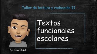 Textos funcionales escolares [upl. by Ystap]