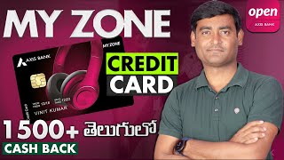 Axis Myzone Credit Card Features And My 4 Years Experience In Telugu 2023  Axis Credit Card Telugu [upl. by Airdnna]