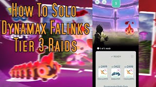 How To Solo Falinks Dynamax raids Hardest Dynamax Raid In Pokemon GO So Far [upl. by Woodhouse]