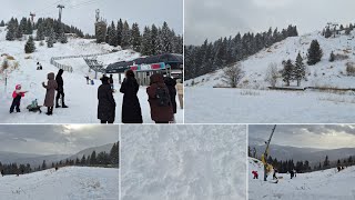 Peisaje de poveste magică de iarnă la Cota 1400 în SINAIA  Ajunul Crăciunului la înălțime🎅🎄🌨 [upl. by Ativet722]