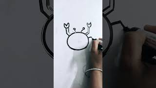 How to draw C for crab 🦀 howtodraw kidsdrawing shorts PalakEducationArts [upl. by Silyhp]