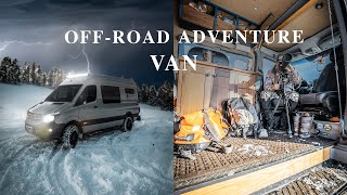 4x4 Mercedes Sprinter Van Conversion Tour 2020  Custom Home Builders Adventure Van  Montana [upl. by Takashi824]