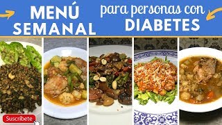 Menú semanal para DIABÉTICOS fácil y barato  Cocina de Addy [upl. by Rochelle]