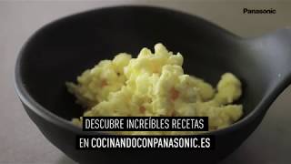 Receta de Huevos revueltos en el Microondas  Panasonic [upl. by Mandal571]