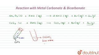 REACTION WITH METAL CARBONATE AND METAL HYDROGENCARBONATE [upl. by Manchester]