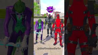 Who is Stronger Spiderman vs Joker Venom Deadpool gta spiderman funnyvideo homemaranha [upl. by Helbonna]