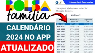 APLICATIVO BOLSA FAMÍLIA CALENDÁRIO DE PAGAMENTO DE 2024 ATUALIZADO [upl. by Paris]