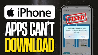 iPhone Apps NOT Downloading FIXED 2024 [upl. by Cher894]