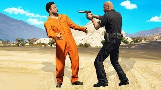 Pranking Cops Using Fake Prisoner Outfits GTA RP [upl. by Edva]