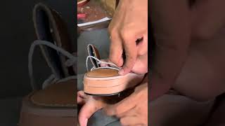 Incredible Leather Stitching with very technical way leather leatherworks handmade [upl. by Hersh]