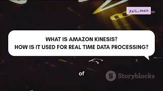 What is AWS kinesis Data engineering Interview Questions [upl. by Pammie620]