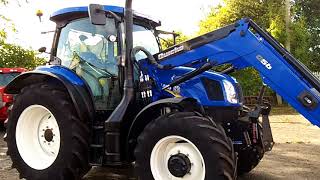 New Holland T6140 EC 50KPH cw Q56 loader [upl. by Blainey]