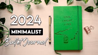 ✏️2024 Minimalist Bullet Journal Setup  Beginner Friendly [upl. by Souvaine]