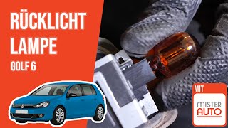 Wie Golf 6 Rücklicht Lampe wechseln 💡 [upl. by Aisanat337]