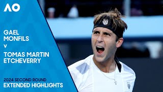 Gael Monfils v Tomas Martin Etcheverry Extended Highlights  Australian Open 2024 Second Round [upl. by Assecnirp]