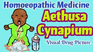 AETHUSA CYNAPIUM Homoeopathic Medicine UsesSymptomsBHMS Students Vomiting Diarrhoea in Children [upl. by Remmus671]