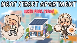 Neat Street 🐻🧽 Apartment Makeover With Free Items ✨ Toca Boca House Ideas 😍 TOCA GIRLZ [upl. by Prudi]