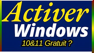 😱Comment Activer Windows 10 sans Clé [upl. by Assetan862]