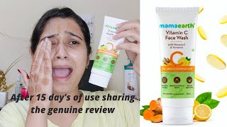 Mamaearth Vitamin C facewash with turmeric review  Should buy or not  komallakra komallakraAustralia [upl. by Janet]