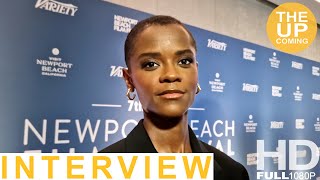 Letitia Wright interview on Bridgerton at Newport Beach Film Festival UK Honours [upl. by Anilegnave]