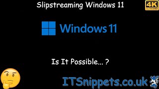 Slipstream Windows 11  Overview  Is It Possible youtube ytcreators [upl. by Ahsinev]