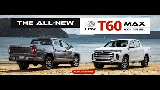 2022 LDV T60 Max BiTurbo UTE Review  LDV Parramatta [upl. by Brechtel580]