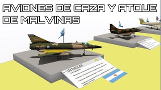 MALVINAS AVIONES DE CAZA Y ATAQUE  TOP GUN ARGENTINOS [upl. by Ahc]