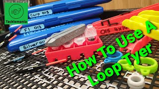 How To Use A Loop Tyer  How To Tie Loop to Loop  Pole Fishing Guide [upl. by Vacuva]